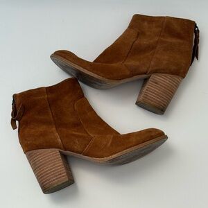 Splendid Brown Suede Ankle Boots 8.5